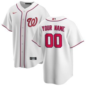 Maillot Baseball Washington Nationals Nike Blanc Domicile Custom - Enfant