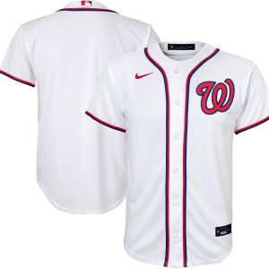 Maillot Baseball Washington Nationals Nike Blanc Domicile Team - Enfant